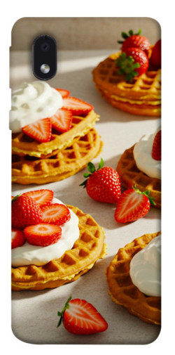 Чехол itsPrint Вафли с клубникой для Samsung Galaxy M01 Core / A01 Core
