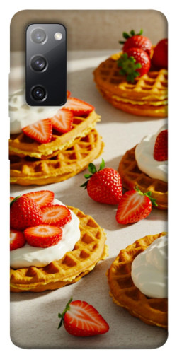 Чехол itsPrint Вафли с клубникой для Samsung Galaxy S20 FE