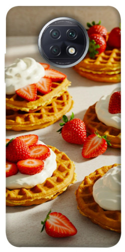 Чехол itsPrint Вафли с клубникой для Xiaomi Redmi Note 9 5G / Note 9T
