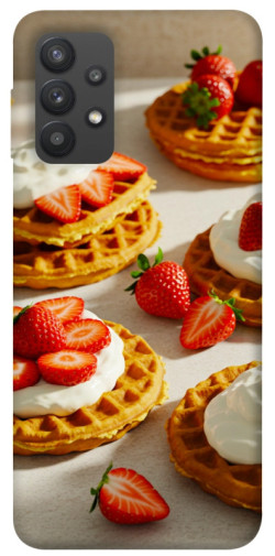 Чехол itsPrint Вафли с клубникой для Samsung Galaxy A32 (A325F) 4G