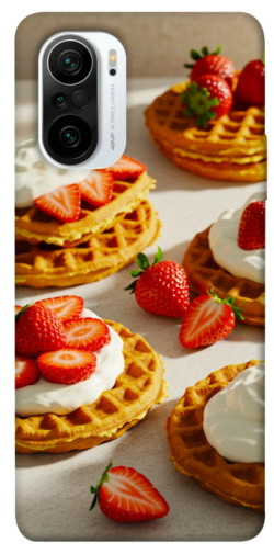 Чехол itsPrint Вафли с клубникой для Xiaomi Redmi K40 / K40 Pro / K40 Pro+ / Poco F3