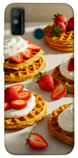 Чехол itsPrint Вафли с клубникой для TECNO Spark 6 Go