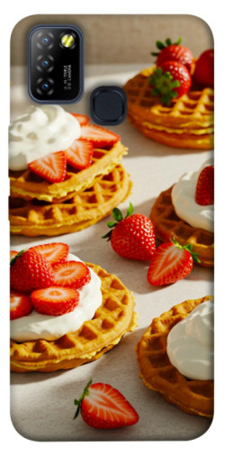 Чехол itsPrint Вафли с клубникой для Infinix Hot 10 Lite