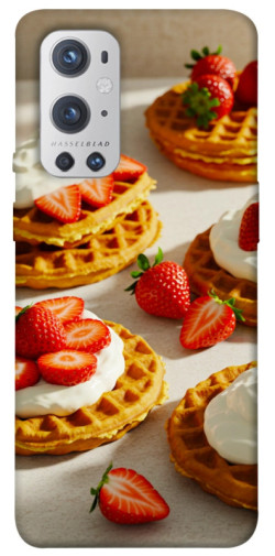 Чехол itsPrint Вафли с клубникой для OnePlus 9 Pro