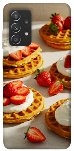 Чехол itsPrint Вафли с клубникой для Samsung Galaxy A72 4G / A72 5G