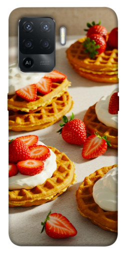 Чохол itsPrint Вафлі з полуницею для Oppo Reno 5 Lite
