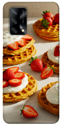 Чехол itsPrint Вафли с клубникой для Oppo A74 4G