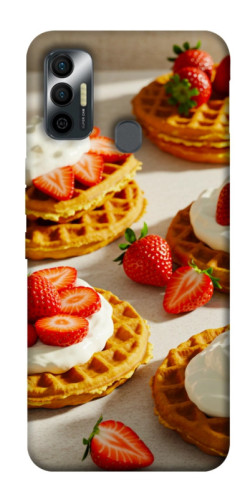 Чехол itsPrint Вафли с клубникой для TECNO Spark 7