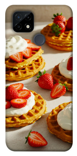 Чехол itsPrint Вафли с клубникой для Realme C21