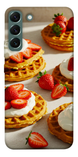 Чехол itsPrint Вафли с клубникой для Samsung Galaxy S22+