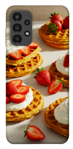 Чехол itsPrint Вафли с клубникой для Samsung Galaxy A13 4G