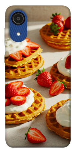 Чехол itsPrint Вафли с клубникой для Samsung Galaxy A03 Core