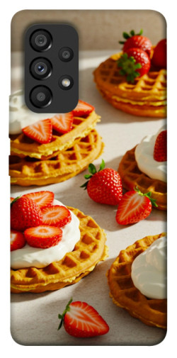 Чехол itsPrint Вафли с клубникой для Samsung Galaxy A53 5G