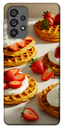 Чехол itsPrint Вафли с клубникой для Samsung Galaxy A73 5G