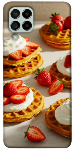 Чехол itsPrint Вафли с клубникой для Samsung Galaxy M53 5G