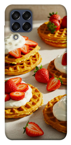 Чехол itsPrint Вафли с клубникой для Samsung Galaxy M33 5G