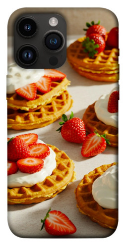 Чехол itsPrint Вафли с клубникой для Apple iPhone 14 Pro Max (6.7")