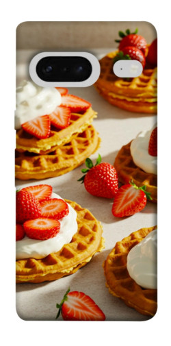 Чехол itsPrint Вафли с клубникой для Google Pixel 7