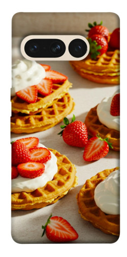 Чехол itsPrint Вафли с клубникой для Google Pixel 7 Pro