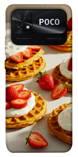 Чехол itsPrint Вафли с клубникой для Xiaomi Poco C40
