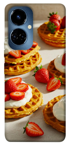 Чехол itsPrint Вафли с клубникой для TECNO Camon 19 (CI6n) / 19 Pro (CI8n)