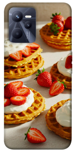 Чехол itsPrint Вафли с клубникой для Realme C35