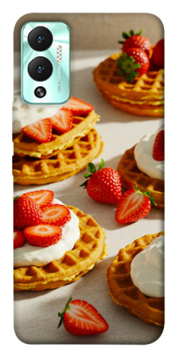 Чехол itsPrint Вафли с клубникой для Infinix Hot 12 Play