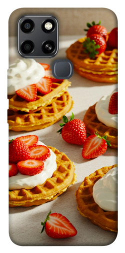 Чехол itsPrint Вафли с клубникой для Infinix Smart 6