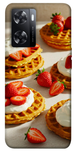 Чехол itsPrint Вафли с клубникой для Oppo A57s