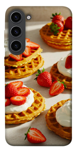 Чехол itsPrint Вафли с клубникой для Samsung Galaxy S23