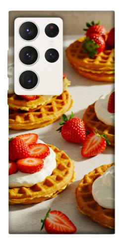Чехол itsPrint Вафли с клубникой для Samsung Galaxy S23 Ultra