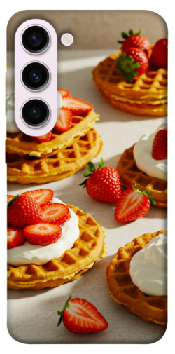 Чехол itsPrint Вафли с клубникой для Samsung Galaxy S23+