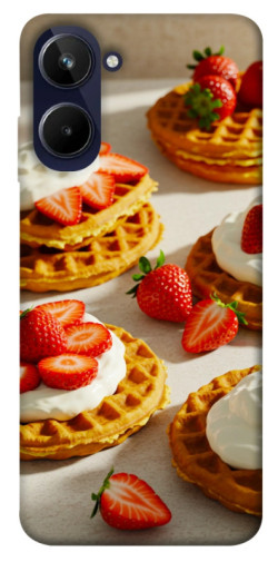 Чехол itsPrint Вафли с клубникой для Realme 10 4G