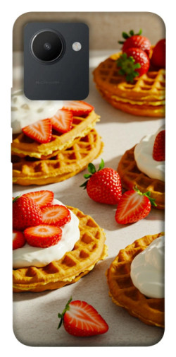 Чехол itsPrint Вафли с клубникой для Realme C30