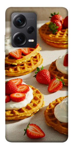 Чехол itsPrint Вафли с клубникой для Xiaomi Redmi Note 12 Pro+ 5G