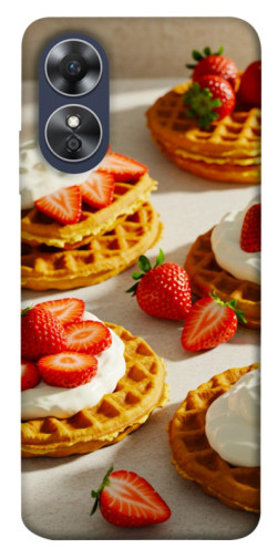 Чехол itsPrint Вафли с клубникой для Oppo A17