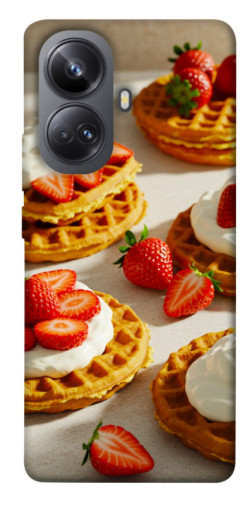 Чехол itsPrint Вафли с клубникой для Realme 10 Pro+