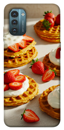 Чехол itsPrint Вафли с клубникой для Nokia G21