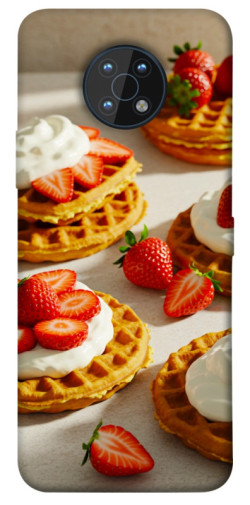 Чехол itsPrint Вафли с клубникой для Nokia G50