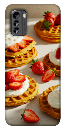 Чехол itsPrint Вафли с клубникой для Nokia G60