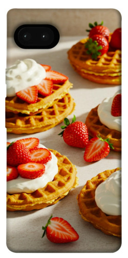 Чехол itsPrint Вафли с клубникой для Google Pixel 7a