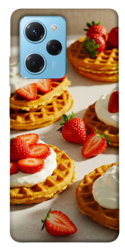 Чохол itsPrint Вафлі з полуницею для Xiaomi Poco X5 Pro 5G