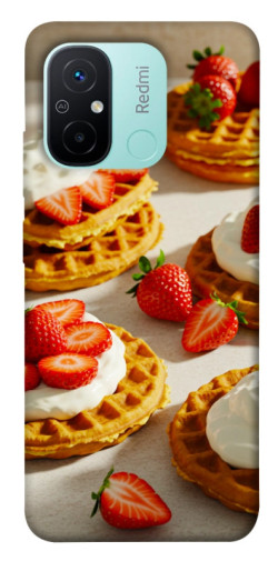 Чохол itsPrint Вафлі з полуницею для Xiaomi Redmi 12C