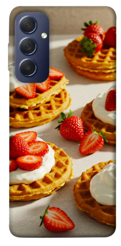 Чехол itsPrint Вафли с клубникой для Samsung Galaxy M54 5G