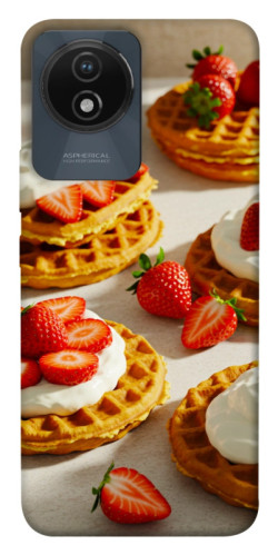 Чехол itsPrint Вафли с клубникой для Vivo Y02