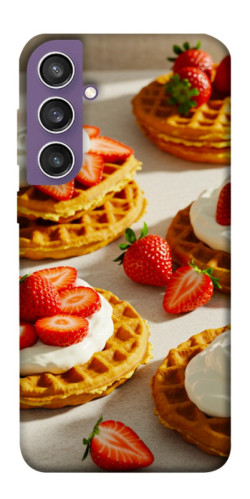 Чехол itsPrint Вафли с клубникой для Samsung Galaxy S23 FE