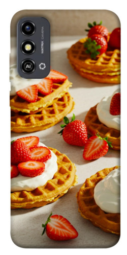 Чехол itsPrint Вафли с клубникой для ZTE Blade A53