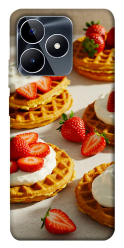 Чохол itsPrint Вафлі з полуницею для Realme C53