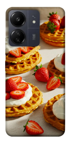 Чехол itsPrint Вафли с клубникой для Xiaomi Redmi 13C