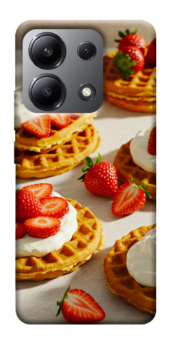 Чехол itsPrint Вафли с клубникой для Xiaomi Redmi Note 13 4G